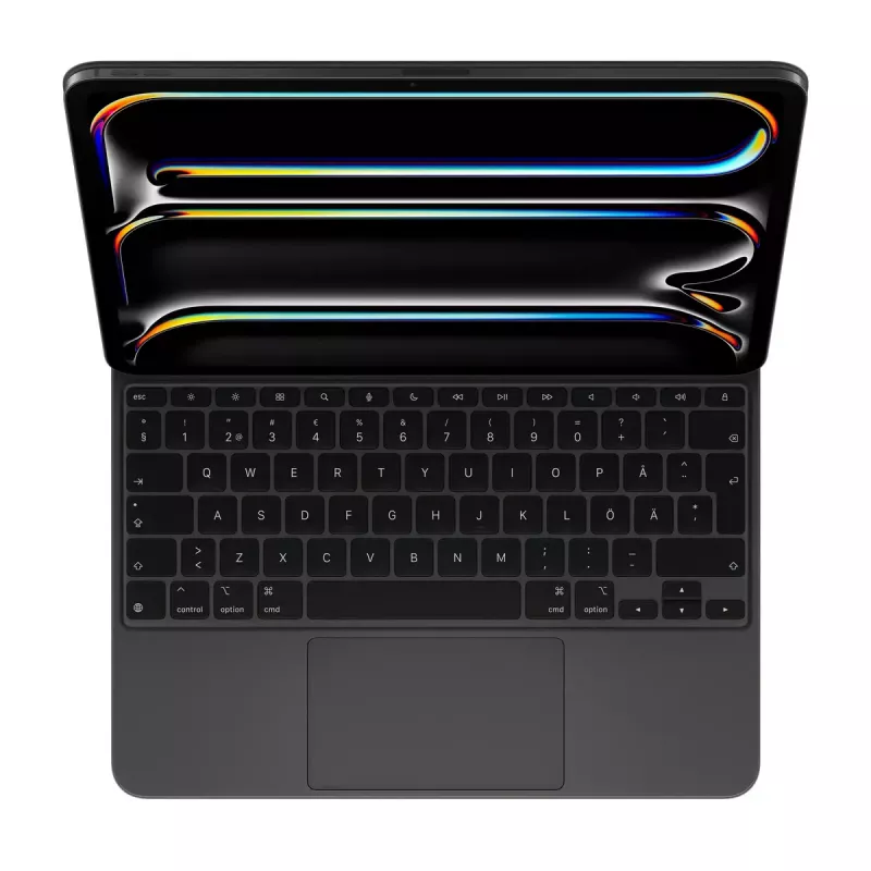Apple Magic klaviatūra, skirta iPad Pro 13 colių M4, švediška, juoda, belaidė, QWERTY