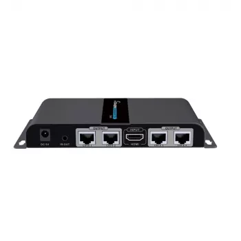 Techly HDMI 1x4 plėstuvas-skirstytuvas per CAT6/6a/7 50 m su IR grįžtamuoju perdavimu