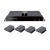 Techly HDMI 1x4 plėstuvas-skirstytuvas per CAT6/6a/7 50 m su IR grįžtamuoju perdavimu