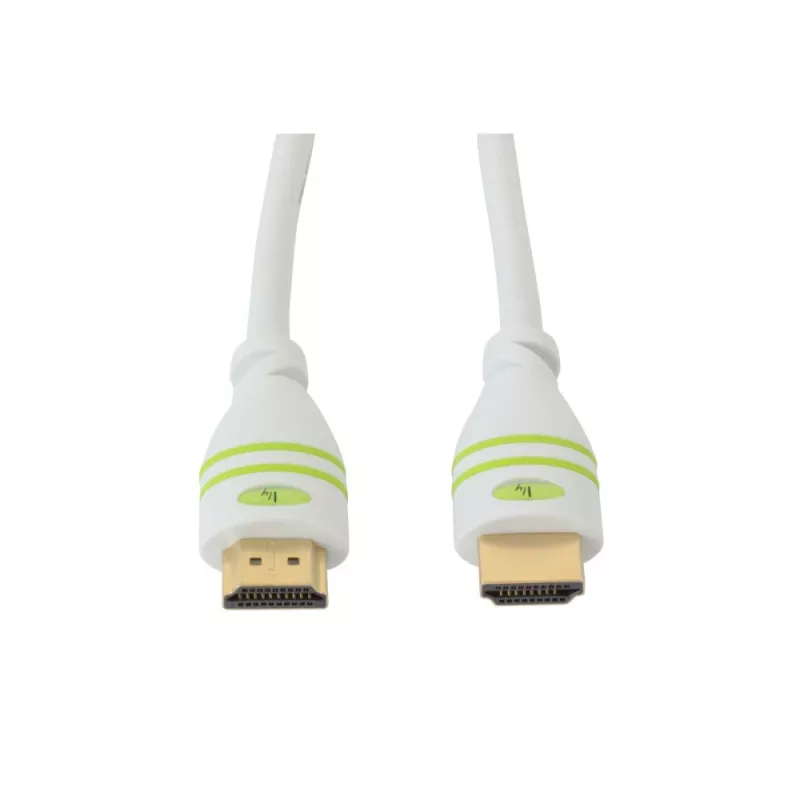 Techly 2 m didelės spartos HDMI laidas su Ethernet A/A M/M baltas ICOC HDMI-4-020WH