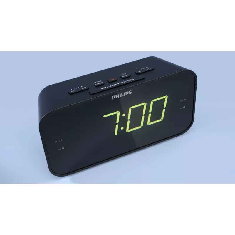 Philips TAR3306/12 žadintuvas Skaitmeninis žadintuvas Juoda