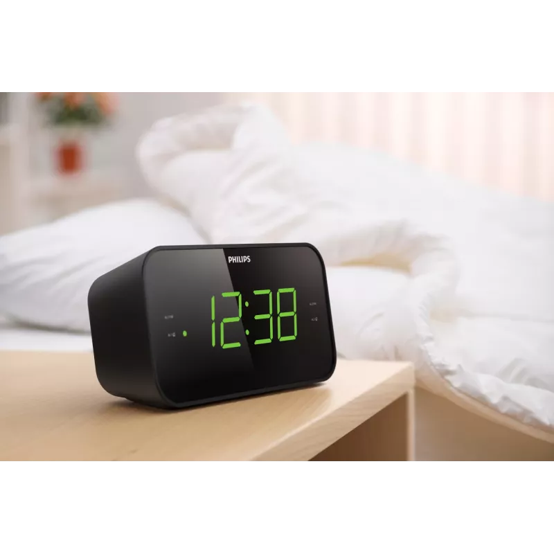 Philips TAR3306/12 žadintuvas Skaitmeninis žadintuvas Juoda