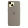 Silikoninis dėklas Apple iPhone 15 MagSafe Clay Dangtis Ruda
