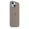 Silikoninis dėklas Apple iPhone 15 MagSafe Clay Dangtis Ruda