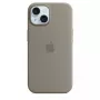 Silikoninis dėklas Apple iPhone 15 MagSafe Clay Dangtis Ruda