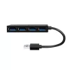LogiLink USB 3.2 Gen1 4 prievadų šakotuvas juodas 5000 Mbit/s ABS
