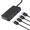 LogiLink USB 3.2 Gen1 4 prievadų šakotuvas juodas 5000 Mbit/s ABS