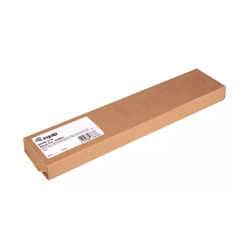 Kabelių valdymo skydelis EQUIP EZMB-10-G — metalinis, pilkas, 1U, 60 g
