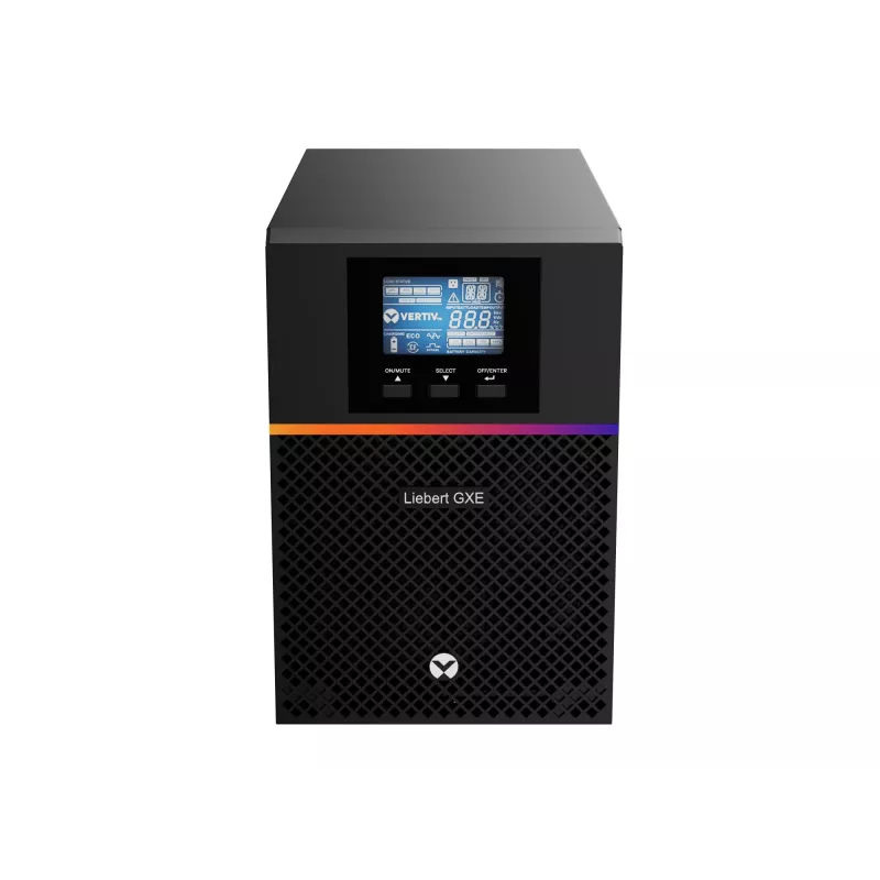 Vertiv Liebert GXE3-1000IMT nepertraukiamo maitinimo šaltinis (UPS) Dvigubos konversijos (Online) 1 kVA 900 W 8 kintamosios srovės išvadai (-ų)