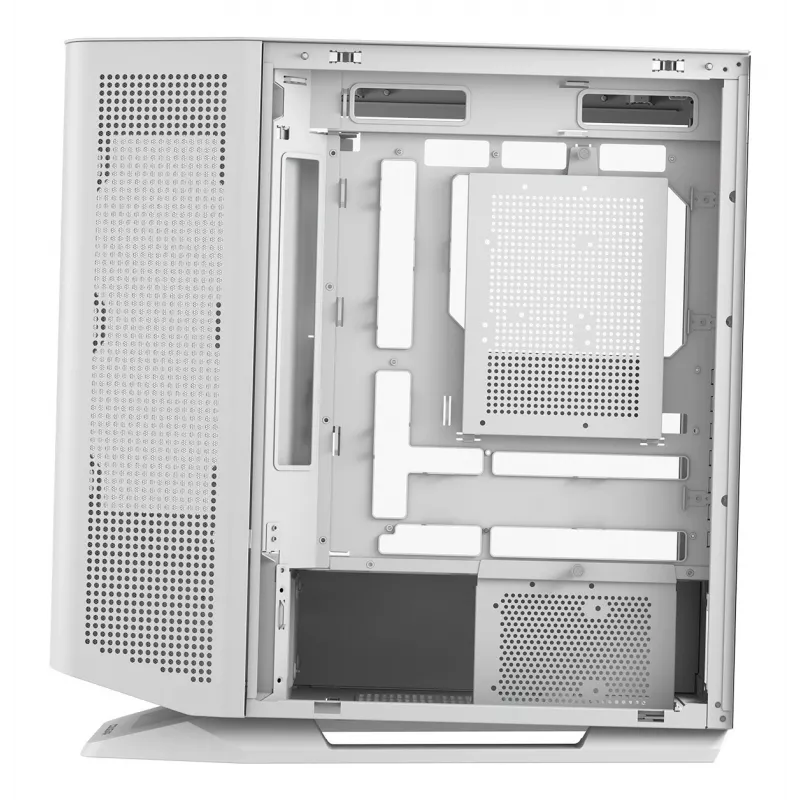PC Midi Tower korpusas Cougar FV270 — baltas, palaiko ATX/ EATX/ Micro-ITX, 2×3,5 colio + 2×2,5 colio, 120/140 mm ventiliatorius