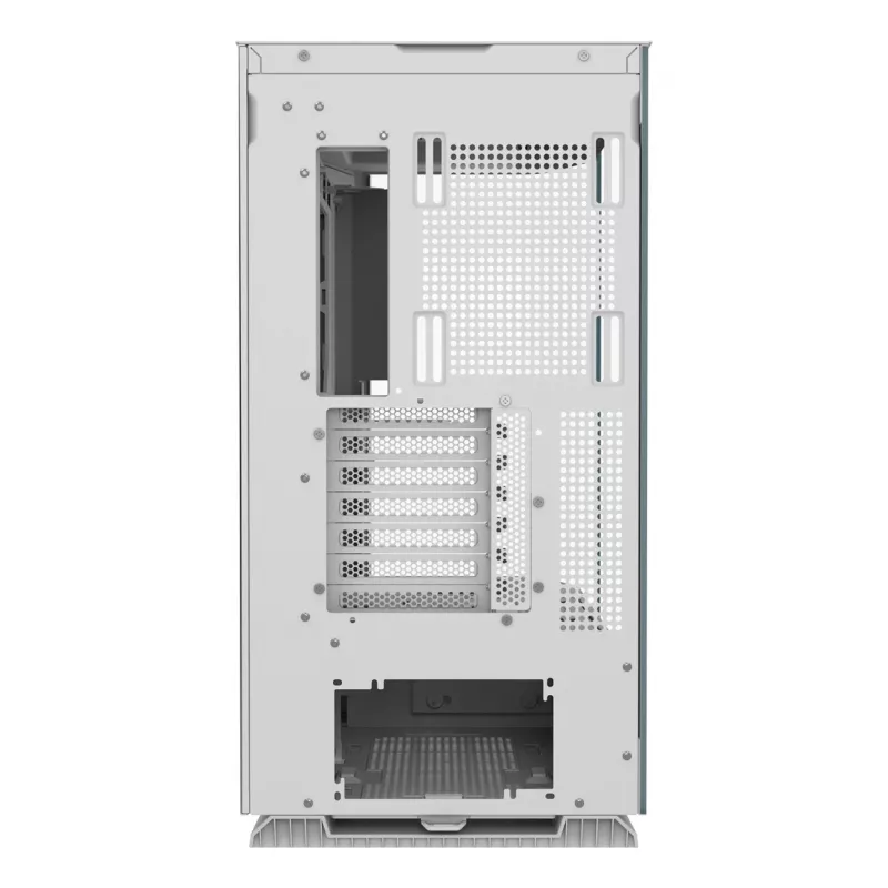PC Midi Tower korpusas Cougar FV270 — baltas, palaiko ATX/ EATX/ Micro-ITX, 2×3,5 colio + 2×2,5 colio, 120/140 mm ventiliatorius