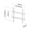 Techly ICA-PLB-162MW TV laikiklis/stovas 139,7 cm (55 col.) Baltas