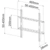 Techly Fixed plonas Wall Mount LED TV LCD 23-55 Juoda” ICA-PLB 162M