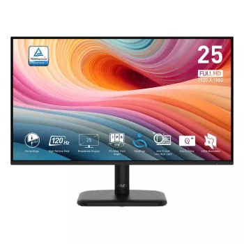 MSI PRO MP251LDE E2 kompiuterio monitorius 62,2 cm (24,5 col.) 1920 x 1080 pikselių Full HD LED juodas