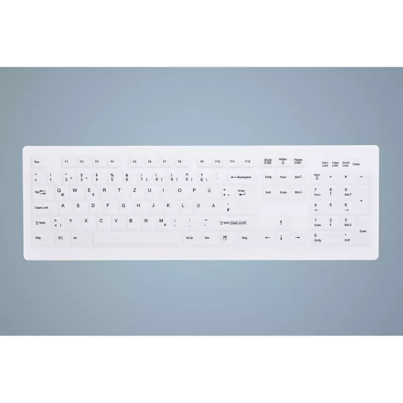 Contour Design Active Key AK-C8100FA-UVS-W/GE klaviatūra Medicininė USB QWERTY UK anglų Balta