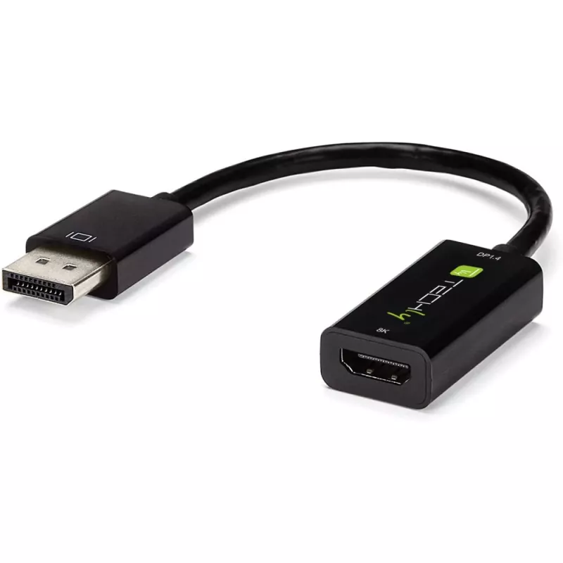 Techly IADAP DP-HDMIF8K vaizdo kabelio adapteris 0,2 m DisplayPort HDMI Type A (Standard) juodas