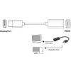 Techly IADAP DP-HDMIF8K vaizdo kabelio adapteris 0,2 m DisplayPort HDMI Type A (Standard) juodas
