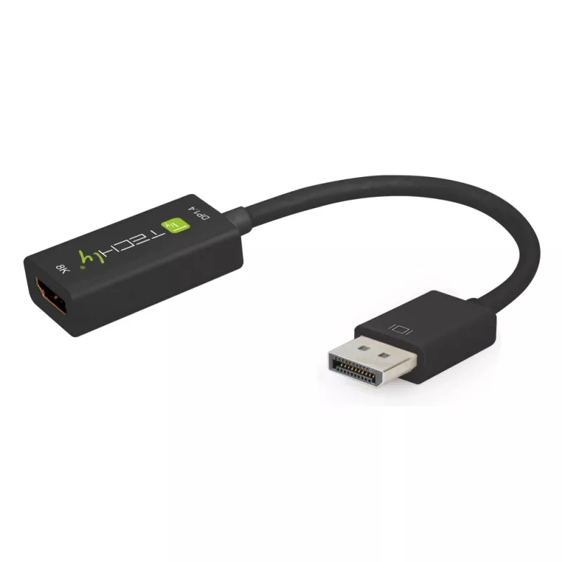 Techly IADAP DP-HDMIF8K vaizdo kabelio adapteris 0,2 m DisplayPort HDMI Type A (Standard) juodas