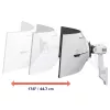 Ergotron HX serijos HX svirtis su labai patvariu pasukamu sieniniu laikikliu, baltas, skirtas 1000R 57 colių monitoriams