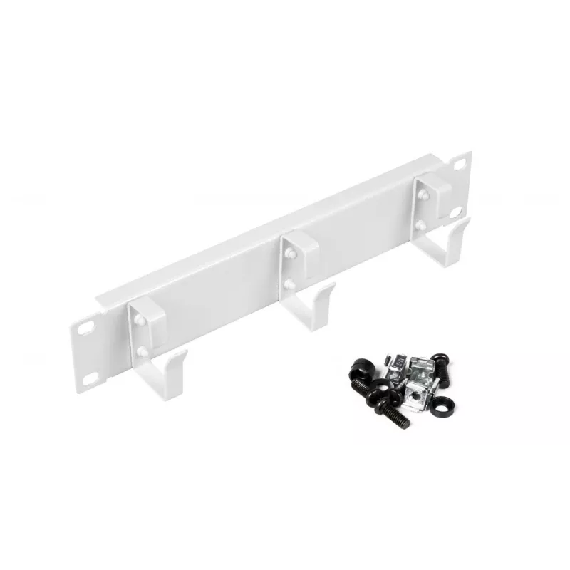 Kabelių žiedas EQUIP EZMR-10-G 19 colių stovui, metalinis korpusas, baltas