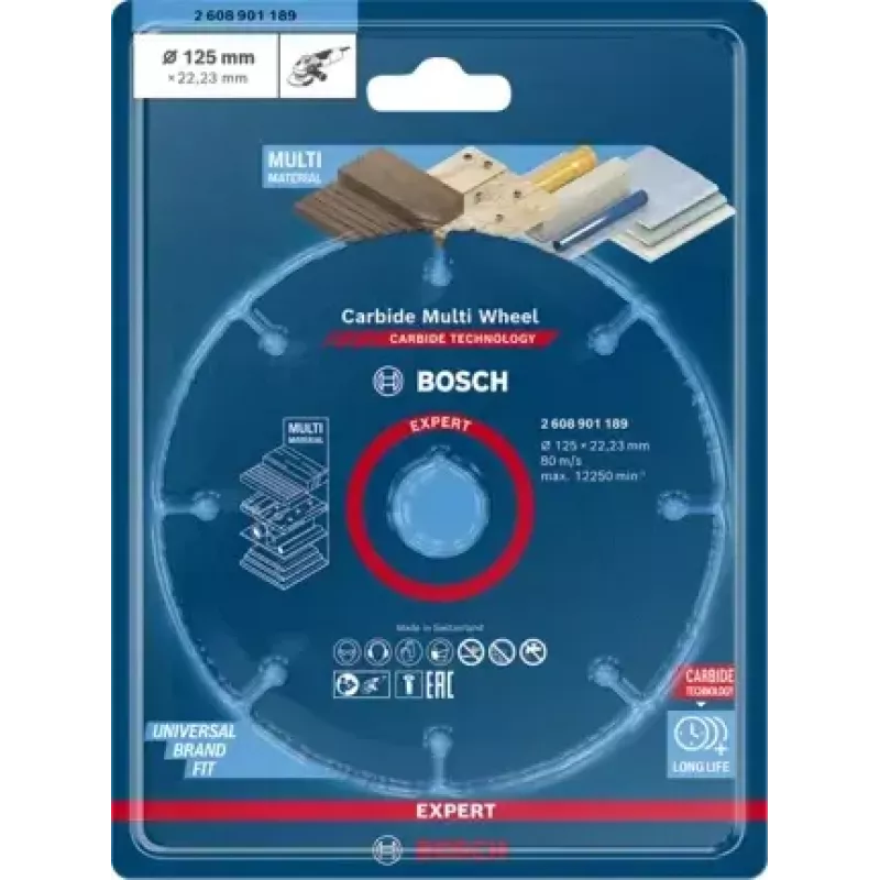 Bosch 2 608 901 189 sukamojo įrankio šlifavimo/šlifavimo reikmenys Plastikas, Medis Pjovimo diskas