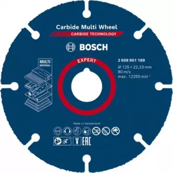 Bosch 2 608 901 189 sukamojo įrankio šlifavimo/šlifavimo reikmenys Plastikas, Medis Pjovimo diskas