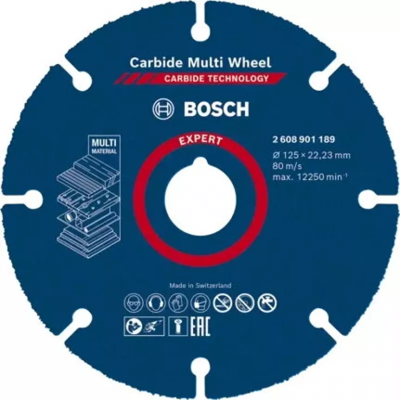 Bosch 2 608 901 189 sukamojo įrankio šlifavimo/šlifavimo reikmenys Plastikas, Medis Pjovimo diskas