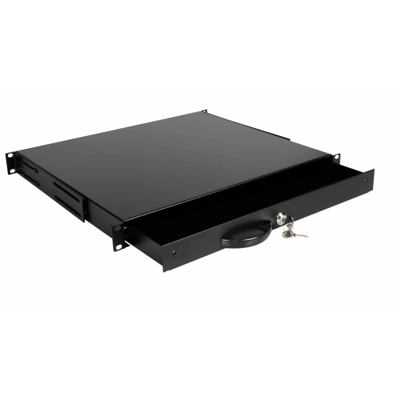 Stalčių blokas Equip EZD-1-B Užrakinamas stalčius 19 inch 1U Juodas