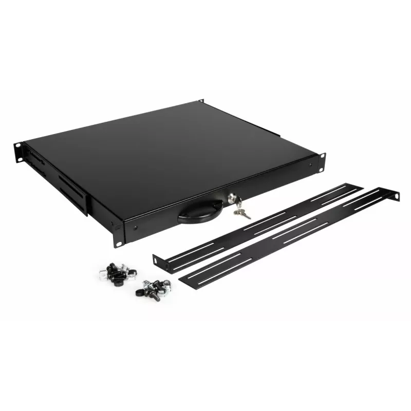 Stalčių blokas Equip EZD-1-B Užrakinamas stalčius 19 inch 1U Juodas