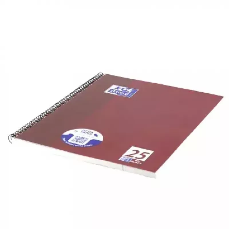 Rašomasis bloknotas Oxford 100050355 A4 80 lapų Bordo