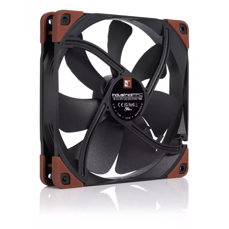 Ventiliatorius Noctua NF-A14 14 cm 500–2000 RPM juodos ir rudos spalvos