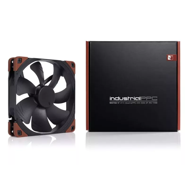 Ventiliatorius Noctua NF-A14 14 cm 500–2000 RPM juodos ir rudos spalvos