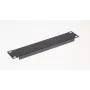 Užpildoma panelė EQUIP EZBP-10-B — metalinė, juoda, 1U, 123 g