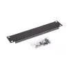 Užpildoma panelė EQUIP EZBP-10-B — metalinė, juoda, 1U, 123 g