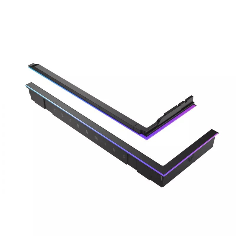RGB Light Enhancement Kit ASUS TUF GAMING GT502 Horizon — ARGB 3-pin, 5 V, 1,44 A, magnetinis tvirtinimas, suderinamas su Midi Tower, juodas