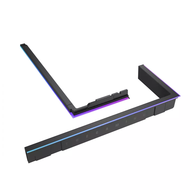 RGB Light Enhancement Kit ASUS TUF GAMING GT502 Horizon — ARGB 3-pin, 5 V, 1,44 A, magnetinis tvirtinimas, suderinamas su Midi Tower, juodas