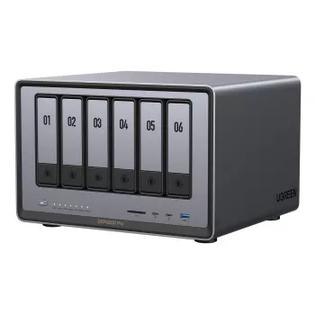 Ugreen DXP6800 Pro NAS Desktop Intel® Core™ i5 8 GB DDR5 Pilka, Juoda