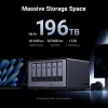 Ugreen DXP6800 Pro NAS Desktop Intel® Core™ i5 8 GB DDR5 Pilka, Juoda