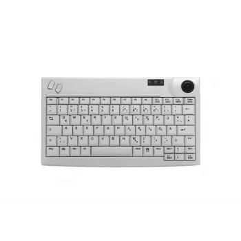 Contour Design Active Key AK-440 klaviatūra, biuro, USB, QWERTZ, vokiška, balta