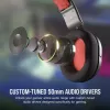 Ausinės Corsair HS35 v2 laidinės žaidimų mėlynos 1,8 m laidas 470 g
