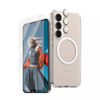 PanzerGlass ® | CARE by ® Flagship 3-in-1 Bundle Samsung Galaxy S25