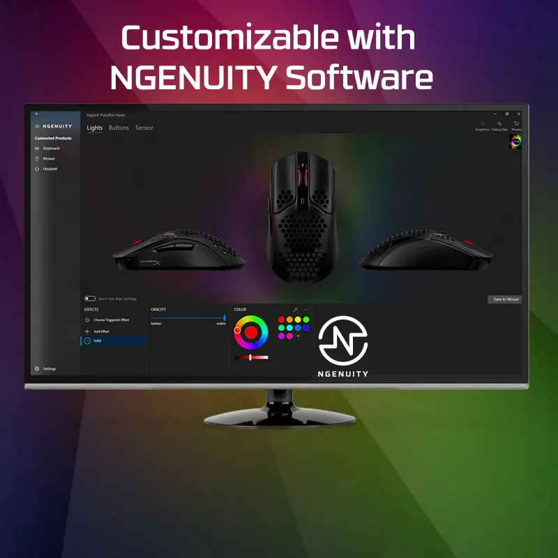 HyperX Pulsefire Haste - Žaidimų pelė (Balta-Rožinė)