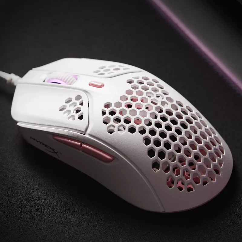 HyperX Pulsefire Haste - Žaidimų pelė (Balta-Rožinė)