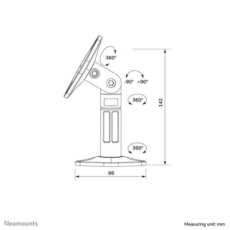 Neomounts SPEAKER-W100 garsiakalbio laikiklis - universalus - pilno judesio