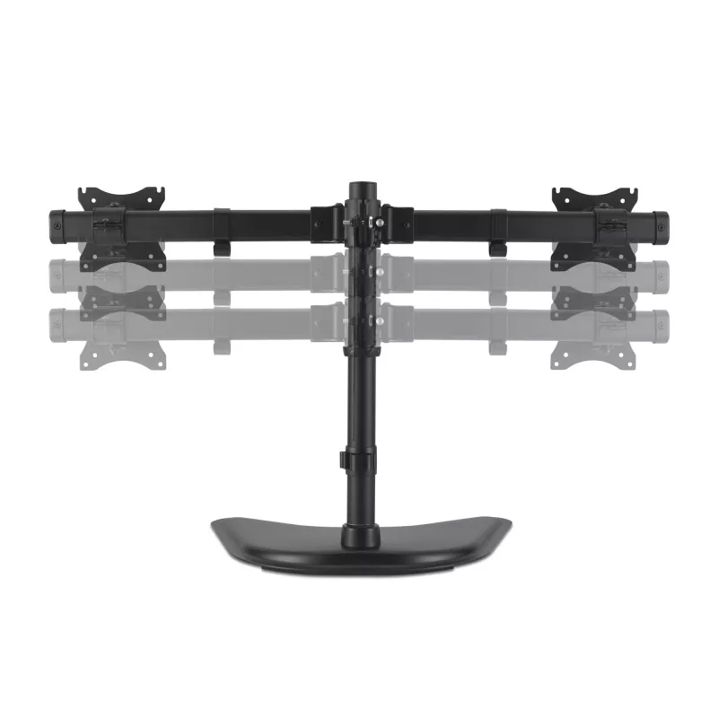 Kensington SmartFit Ergo laisvai pastatomas dviejų monitorių stovas, laisvai pastatomas, 20 kg, 68,6 cm (27 col.), 100 x 100 mm, aukščio reguliavimas, juodas