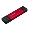 Išorinis SSD Kingston 1TB Dvigubas USB-A/USB-C Nešiojamasis SSD — USB 3.2 Gen 2, Skaitymo greitis 1050 MB/s, Rašymo greitis 950 MB/s, Juoda/Raudona