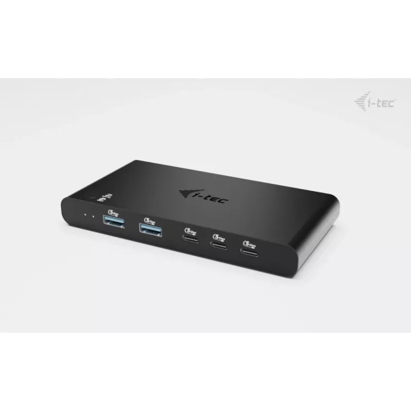 KVM prijungimo stotelė i-tec 2 kompiuteriams HDMI, USB-C sąsaja, PD 2×100 W, 4K@60 Hz, 2×USB-A