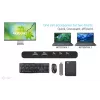 KVM prijungimo stotelė i-tec 2 kompiuteriams HDMI, USB-C sąsaja, PD 2×100 W, 4K@60 Hz, 2×USB-A