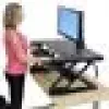 Stalinis keitiklio stovas ERGOTRON WorkFit-T Juoda — nerūdijančio plieno rėmas, aukštis 380 mm, maks. apkrova 15,9 kg