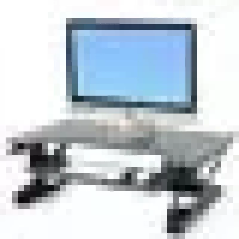 Stalinis keitiklio stovas ERGOTRON WorkFit-T Juoda — nerūdijančio plieno rėmas, aukštis 380 mm, maks. apkrova 15,9 kg
